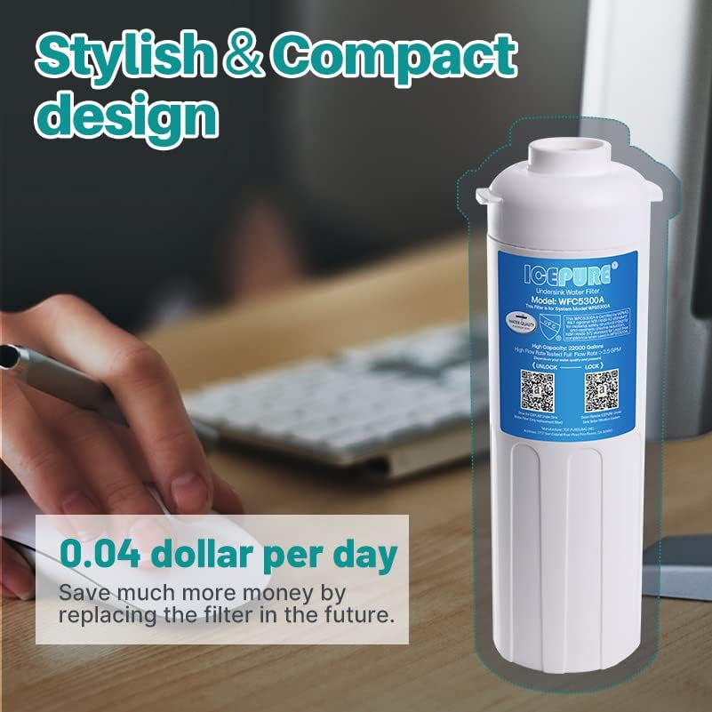 ICEPURE WFC5300A Under Sink Water Filter system, 3 Years or 22000 Gallons Ultra High Life, Replacement for ICEPURE WFS5300A Under Sink Water Filtration System, Removes Heavy Metals,Chlorine - Image 7