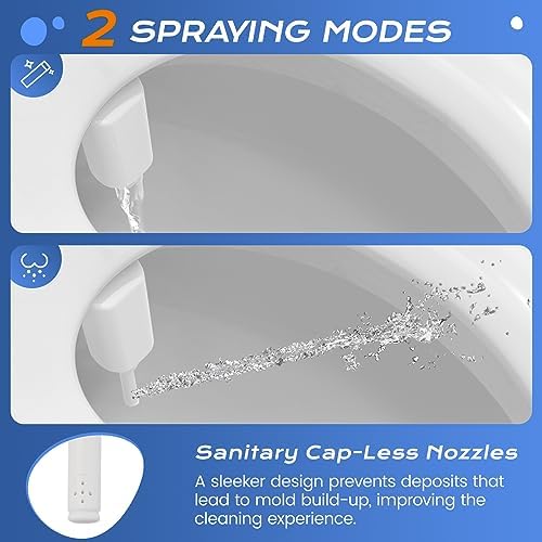 SAMODRA Ultra-Slim Bidet Attachment for Toilet - Self Cleaning Nozzle Hygienic Bidets for Existing Toilets with Adjustable Water Pressure Fresh Water Sprayer - Easy to Install - Image 2