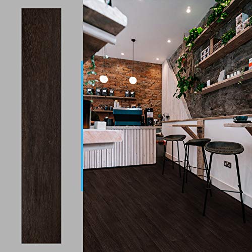 Art3d Peel and Stick Floor Tile Vinyl Wood Plank 36-Pack 54 Sq.Ft, Brown Stone, Rigid Surface Hard Core Easy DIY Self-Adhesive Flooring - Image 3