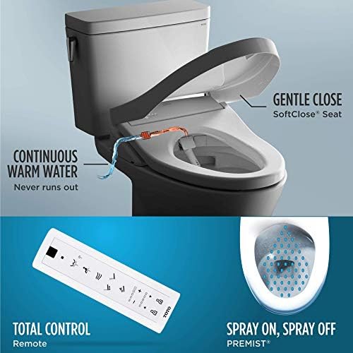 TOTO SW3036R#01 WASHLET K300 Electronic Bidet Toilet Seat, Cotton White - Image 4