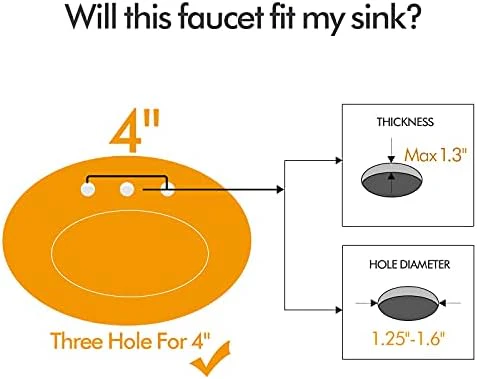 Bathroom Sink Faucet FRANSITON 4 Inch Faucet 2 Handle Bathroom Sink Faucets Lead-Free Brushed Nickel Bath Sink Faucets with Pop-up Drain Stopper and Supply Hoses - Image 2