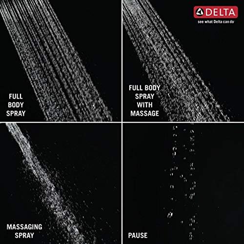 Delta Faucet Arvo 14 Series Single-Handle Tub and Shower Trim Kit, Shower Faucet with 4-Spray In2ition 2-in-1 Dual Hand Held Shower Head with Hose, Chrome 144840-I (Valve Included) - Image 8