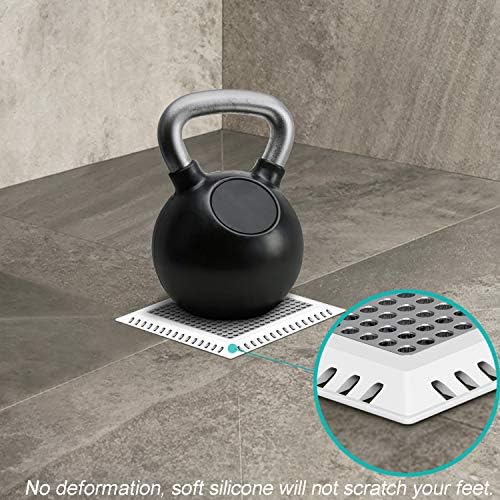 Shower Drain Hair Catcher/Drain Strainer/Shower Drain Cover for Bathroom Floor Drain, Stainless Steel and Silicone (Patented Product) - Image 6