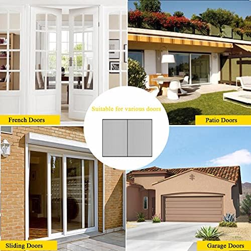 LIAMST Garage Door Screen for 16x8FT- 2 Car Garage Doors, Reinforced Fiberglass Door Screen,Stronger High Energy Magnets , Magnetic Screen Door - Image 6