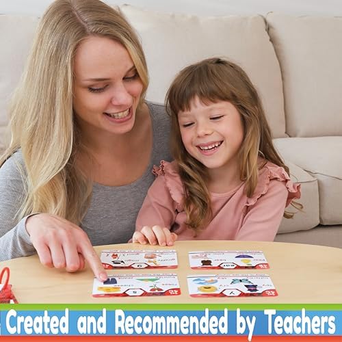 Phonics Flash Cards - Learn to Read in 20 Stages - Digraphs CVC Blends Long Vowel Sounds - Games for Kids Ages 4-8 Kindergarten First Second Grade Homeschool Educational Study Activity - Image 9