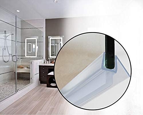 2-Pack Butecare Frameless Shower Door Bottom Seal for Glass Doors – Stop Shower Leaks and Create a Water Barrier (1/2” x 39”) - Image 5
