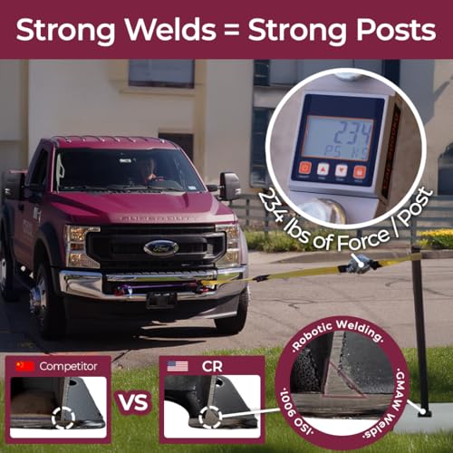 CHR Fence & Rail Hand Rails for Outdoor Steps, 3 Step Handrail & Indoor Stair Railing Kit, Railings for Outdoor Steps and Hand Rails for Seniors for Porch Railing & Deck Hand Rail, 2-3 Step Railing - Image 4