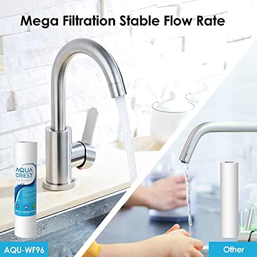 AQUA CREST AP110 Whole House Water Filter, Sediment Filter, 5 Micron, Replacement for 3M® Aqua-Pure AP110, Culligan® P5, APEC, GE FXUSC, Whirlpool®, Any 10" x 2.5" Home Water Filter, Pack of 6 - Image 6