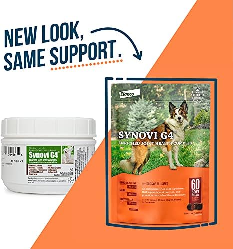 Synovi G4 Dog Joint Supplement Chews for Dogs of All Ages, Sizes and Breeds-60 Chews - Image 2