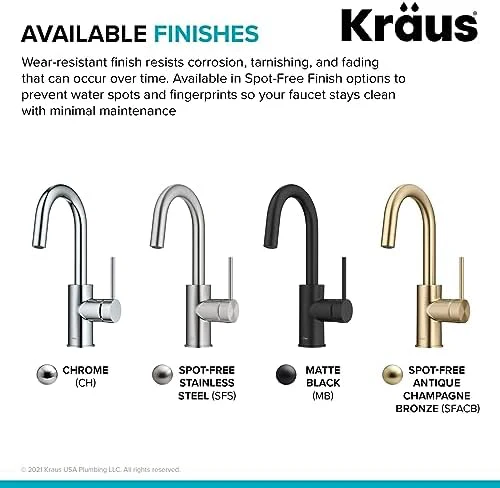 KRAUS Oletto Single Handle Kitchen Bar Faucet with QuickDock Top Mount Installation Assembly in Spot Free Antique Champagne Bronze, KPF-2600SFACB - Image 12