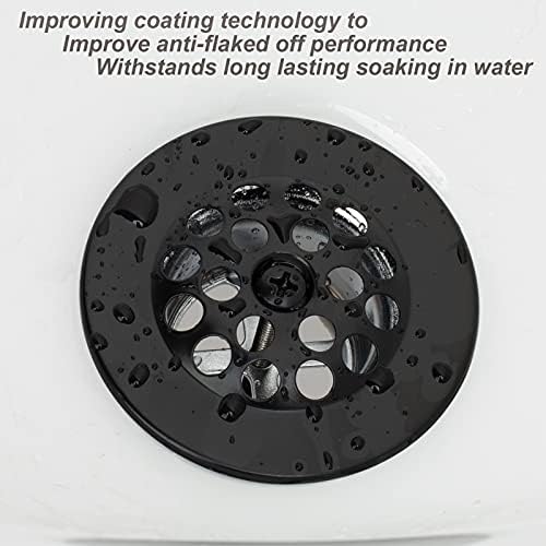 Matte Black Trip Lever Tub Trim Kit Set with Trip Lever Overflow Face Plate, No putty Gasket,Trip Lever Bathtub Drain with Strainer, Overflow and Matching Screws, No putty installation By Artiwell - Image 3