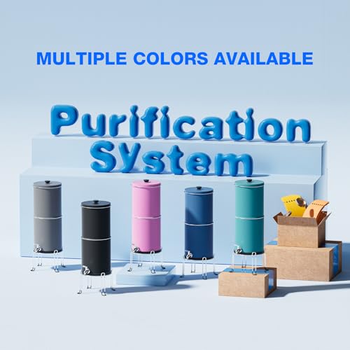 Purewell 3-Stage 0.01μm Ultra-Filtration Gravity Water Filter System, NSF/ANSI 42&372 Certification, 304 Stainless Steel Countertop System with 2 Filters and Stand, Reduce 99% Chlorine, 2.25G, PW-OB - Image 2