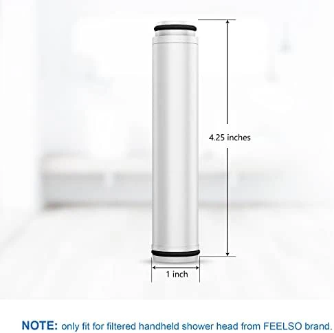 FEELSO Shower Filter for Handheld Shower Head, 2 Pack 15 Stage Replacement Filters for Hard Water Remove Chlorine and Harmful Substances - Image 5