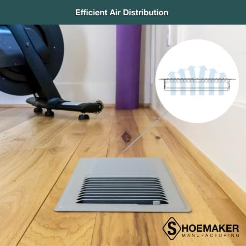 Cement Gray, 4x10, Premium Floor Register, All Steel Heavy Duty Vent Cover - Image 6