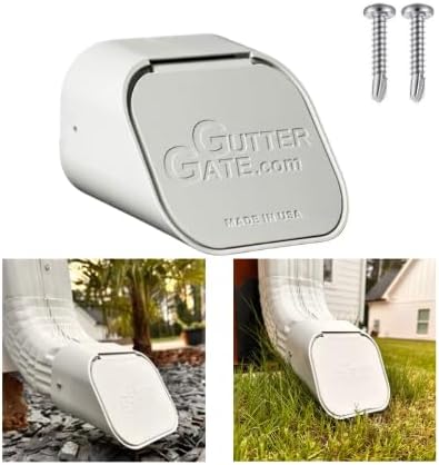 The Original GutterGate 3"x4" for Type-A Downspouts (White) (Made in The USA) - Image 3