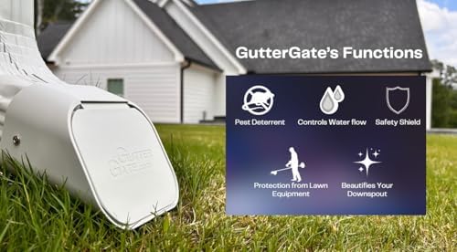 The Original GutterGate 3"x4" for Type-A Downspouts (White) (Made in The USA) - Image 4