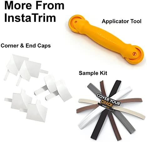 InstaTrim The Original Flexible Trim - 50ft White 1/2" Wide Caulk Tape - Adhesive Trim with Many Uses Including Caulking for Bathtubs, Sinks, Counters, Tile, Floors - Made in USA - Image 9