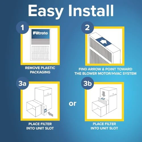Filtrete 16x25x4(SlimFit), AC Furnace Air Filter, MPR 1550 DP, Healthy Living Ultra Allergen Deep Pleat, 2-Pack, Fits Lennox & Honeywell Devices (exact dimensions 15.5 x 24.5 x 3.75) - Image 3