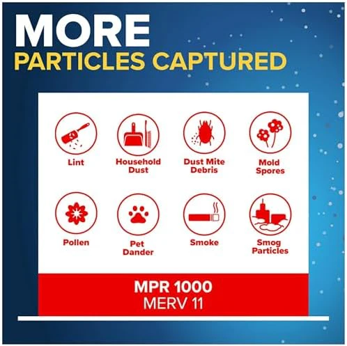 Filtrete 20x25x4 Air Filter, MPR 1000, MERV 11, Allergen Defense 12-Month Deep Pleated 4-Inch Air Filters, 2 Filters - Image 5
