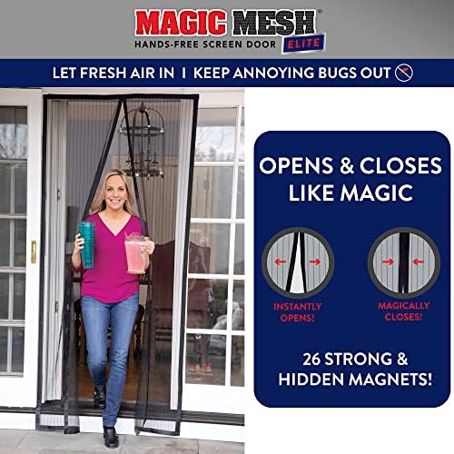 Magic Mesh Elite | Magnetic Screen Door, Heavy Duty, Magnetic Closure, Door Net, Patio Screen, Sliding Door Screen, Bug Screen for Doorways, Kid & Pet Friendly | Size 39" x 83" (Pack of 1) - Image 5