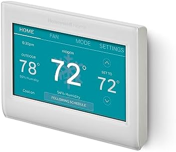 Honeywell Home Smart Color Wi-Fi Programmable Touch Screen Thermostat, Energy Star, Alexa Ready, White - C-Wire Required, Not Compatible with Line Volt Heating, RTH9600WF - Image 2