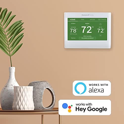 Honeywell Home Smart Color Wi-Fi Programmable Touch Screen Thermostat, Energy Star, Alexa Ready, White - C-Wire Required, Not Compatible with Line Volt Heating, RTH9600WF - Image 5