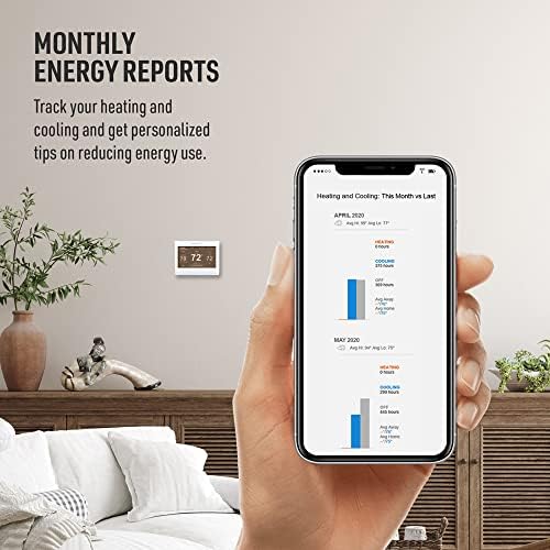 Honeywell Home Smart Color Wi-Fi Programmable Touch Screen Thermostat, Energy Star, Alexa Ready, White - C-Wire Required, Not Compatible with Line Volt Heating, RTH9600WF - Image 7