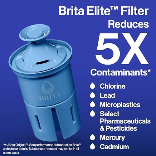 Brita Water Dispenser, UltraMax Elite Filter, Removes 99% of Lead, Includes 1 Filter, 27-Cup Capacity, Black - Image 3