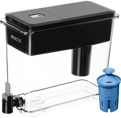 Brita Water Dispenser, UltraMax Elite Filter, Removes 99% of Lead, Includes 1 Filter, 27-Cup Capacity, Black - Image 4