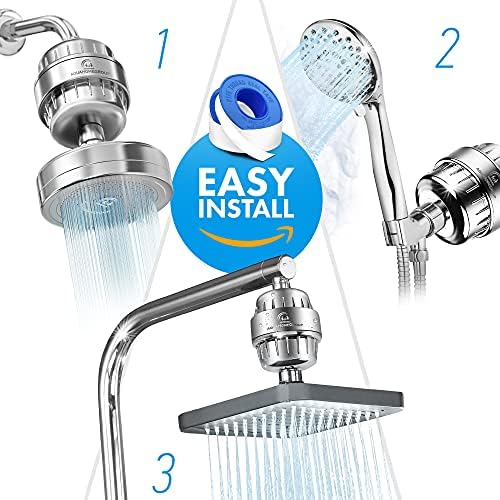 AquaHomeGroup 20 - Stage Replacement Premium Filter Cartridge 4-pack (No Housing), Compatible with Any Shower Filter of Similar Design 15 and 20 stages - Image 5