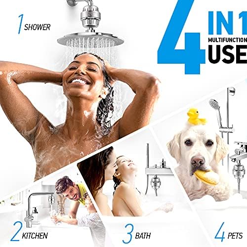 AquaHomeGroup 20 - Stage Replacement Premium Filter Cartridge 4-pack (No Housing), Compatible with Any Shower Filter of Similar Design 15 and 20 stages - Image 6