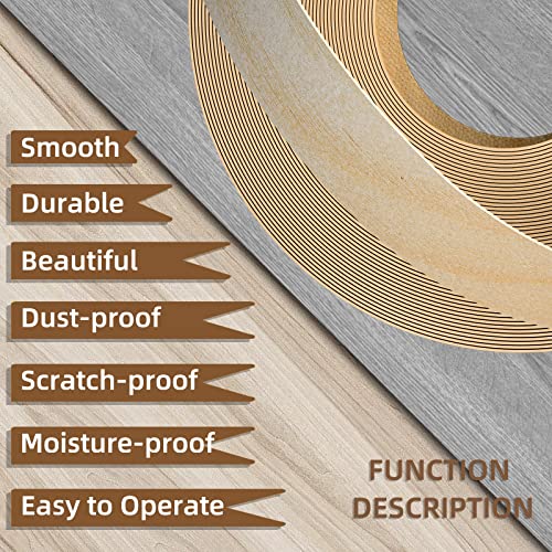 GSCIT Club Birch Edge Banding, 1/2 inch x 50ft roll of Veneer Edge Banding -Pre-glued Flexible, Real Wood Tape Banding for Cabinet Repair Furniture Restoration - Image 6