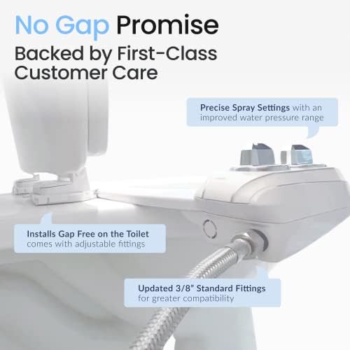 LUXE Bidet NEO 120 Plus - Patented Bidet Attachment for Toilet Seat, Innovative Hinges to Clean, Slide-in Easy Install, Advanced 360° Self-Clean, Single Nozzle, Rear Wash (White) - Image 6