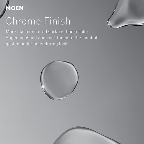 Moen Karis Chrome One-Handle Single Hole Bathroom Sink Faucet with Optional Deckplate, 84346 - Image 5