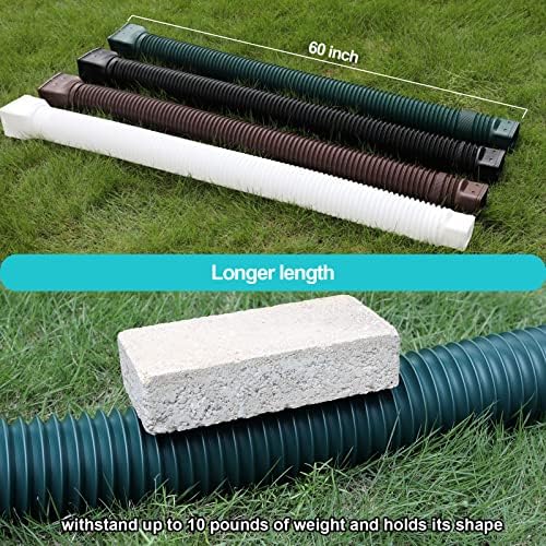 Green1-Pack Rain Gutter Downspout Extensions Flexible, Drain Downspout Extender,Down Spout Drain Extender, Gutter Connector Rainwater Drainage,Extendable from 21 to 68 Inches - Image 3