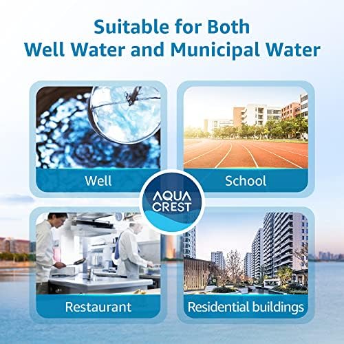 AQUA CREST FXHTC Whole House Water Filter, Well Water Filter Replacement for GE® FXHTC, GXWH40L, American Plumber W10-PR, Culligan® RFC-BBSA, W10-BC, Carbon Filters, 5 Micron, Pack of 3 - Image 7