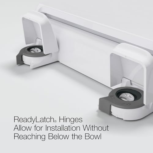 KOHLER 4636-RL-7 Cachet ReadyLatch Elongated Toilet Seat, Quiet-Close Lid, Contoured Seat, Grip-Tight Bumpers and Installation Hardware, Black - Image 6