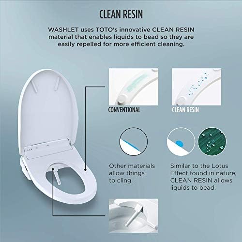 TOTO SW3083#01 WASHLET C5 Round Electronic Bidet Toilet Seat, C5Round, Cotton White - Image 11