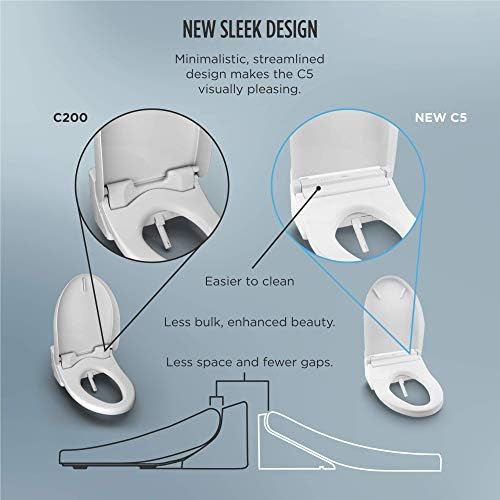 TOTO SW3083#01 WASHLET C5 Round Electronic Bidet Toilet Seat, C5Round, Cotton White - Image 12