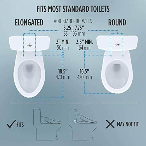 TOTO SW3083#01 WASHLET C5 Round Electronic Bidet Toilet Seat, C5Round, Cotton White - Image 19