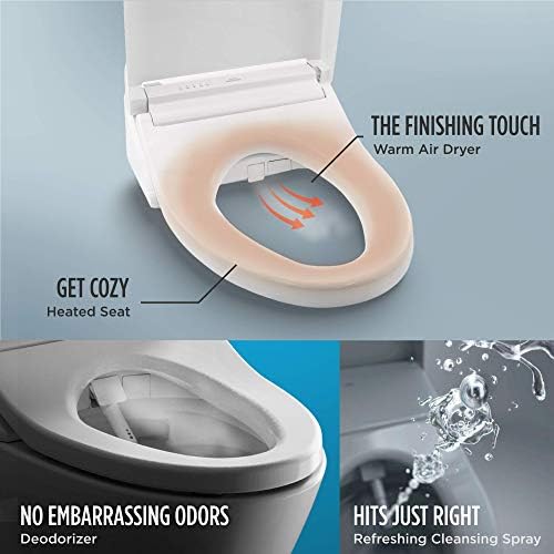 TOTO SW3083#01 WASHLET C5 Round Electronic Bidet Toilet Seat, C5Round, Cotton White - Image 2