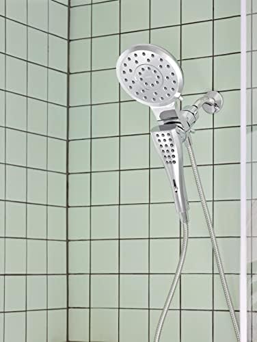 Moen Verso Chrome Round Rain Shower Head and Detachable Handshower Combination with Magnetix Docking System and 60-inch Metal Hose, 220C2 - Image 6
