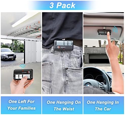 3 for Chamberlain LiftMaster Craftsman Garage Door Opener Remote 893LM 893Max 971LM Universal - Image 8