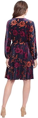 London Times Women's Long Sleeve V-Neck Dress - Image 4