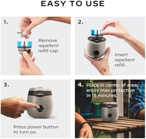 Thermacell E-Series Rechargeable Mosquito Repeller with 20’ Mosquito Protection Zone; Bug Spray Alternative; Scent Free - Image 4