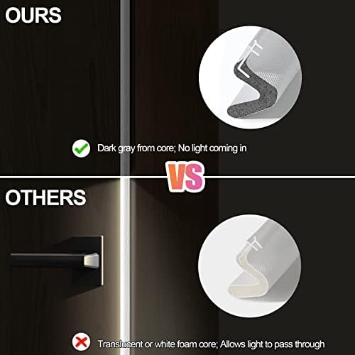 Kerf Weather Stripping Door Seal for Large Gap and Easy Installation (40 Feet, White) - Image 2