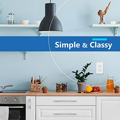 LIDER Matte Finish Decorator Switch Cover, Screwless Wall Plate, Mid-Size 1-Gang 4.88" x 3.11", Unbreakable Polycarbonate Thermoplastic, UL Listed, LSWP-31M-W10P, White, 10 pack - Image 5