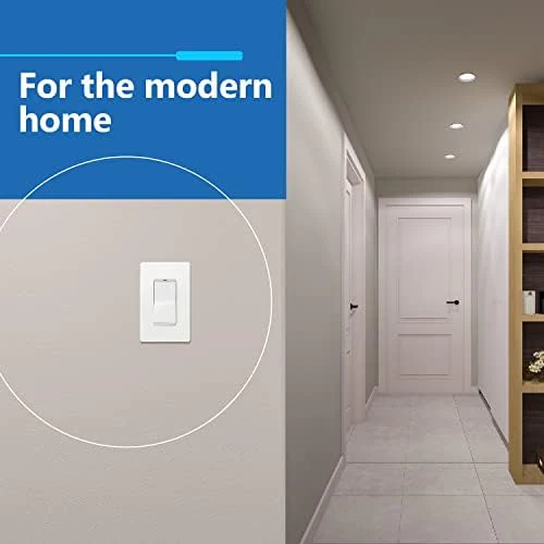 LIDER Matte Finish Decorator Switch Cover, Screwless Wall Plate, Mid-Size 1-Gang 4.88" x 3.11", Unbreakable Polycarbonate Thermoplastic, UL Listed, LSWP-31M-W10P, White, 10 pack - Image 7