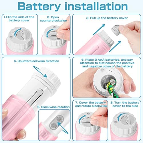 Portable Bidet - Mini Foldable Handheld Personal Travel Bidet with 2 Pressure Options Electric Sprayer Toilet for Personal Hygiene Cleaning/Soothing Postpartum Care/Perineal & Hemmoroid Treatment - Image 6