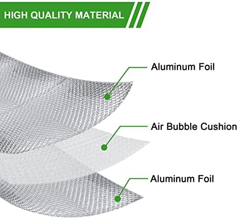 Bubble Reflective Insulation Roll to Window Insulation for Winter, Double Side Aluminum Bubble Foil Insulation Roll for Keep Heat,59"x 99" Thermal Insulation Shield,RV Window Insulation. - Image 2